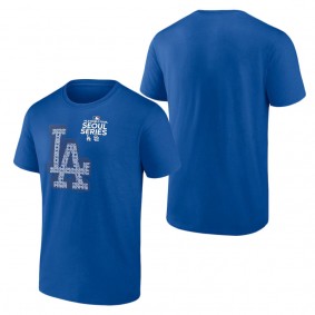 Men's Los Angeles Dodgers Royal 2024 MLB World Tour Seoul Series T-Shirt
