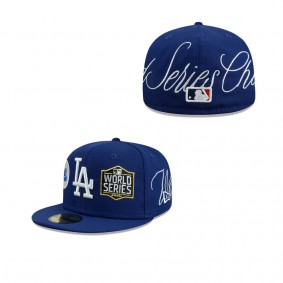 Men's Los Angeles Dodgers Royal Historic World Series Champions 59FIFTY Fitted Hat