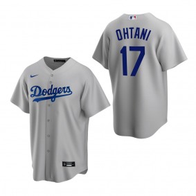 Men's Los Angeles Dodgers Shohei Ohtani Gray Replica Alternate Jersey
