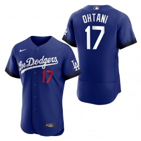 Men's Los Angeles Dodgers Shohei Ohtani Royal City Connect Authentic Jersey