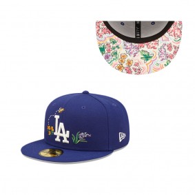 Los Angeles Dodgers Watercolor Floral 59FIFTY Fitted Hat