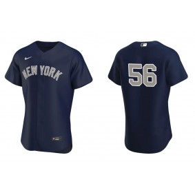 Men's New York Yankees Lou Trivino Navy Authentic Jersey