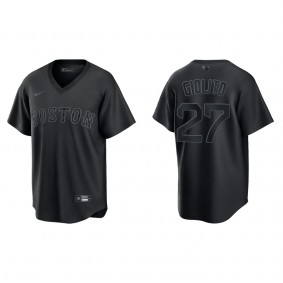 Lucas Giolito Men's Chicago White Sox Black Pitch Black Fashion Replica Jersey