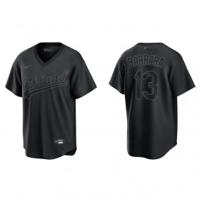 Luis Barrera Oakland Athletics Black Pitch Black Fashion Replica Jersey
