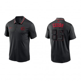 Luis Cessa Cincinnati Reds Nike Black 2023 City Connect Knit Performance Polo