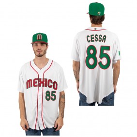 Luis Cessa Mexico Baseball White 2023 World Baseball Classic Replica Jersey