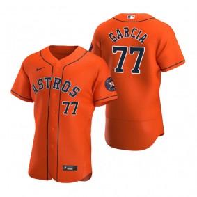 Men's Houston Astros Luis Garcia Orange Authentic Alternate Jersey
