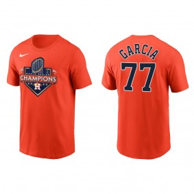 Luis Garcia Houston Astros Orange 2022 World Series Champions T-Shirt