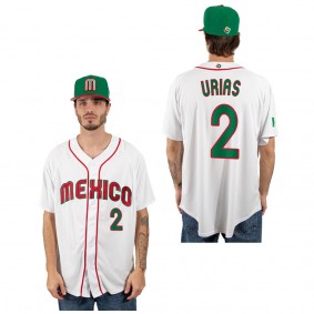 Luis Urias Mexico Baseball White 2023 World Baseball Classic Replica Jersey