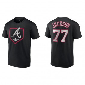 Luke Jackson Atlanta Braves Fanatics Branded Black 2022 Postseason Around the Horn T-Shirt