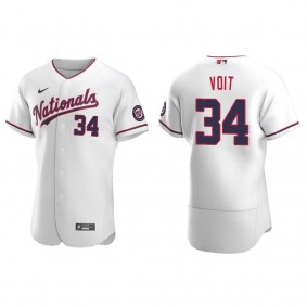 Nationals Luke Voit White Authentic Jersey