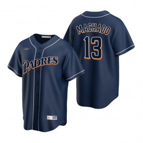 San Diego Padres Manny Machado Nike Navy Cooperstown Collection Jersey