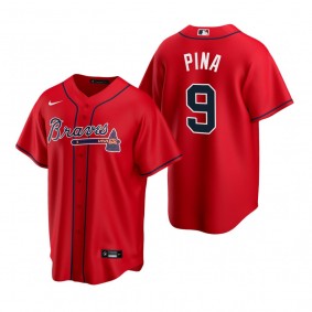 Atlanta Braves Manny Pina Nike Red Replica Alternate Jersey