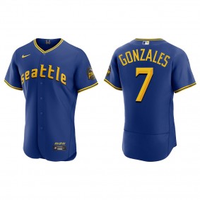 Marco Gonzales Seattle Mariners Royal 2023 City Connect Authentic Jersey