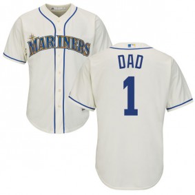 Male Seattle Mariners Cream Father's Day Gift Jersey