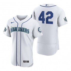Seattle Mariners Jackie Robinson White Authentic Jersey