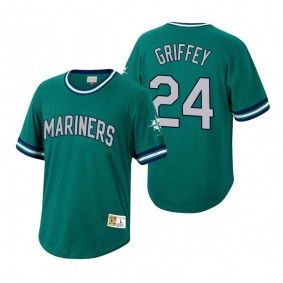 Seattle Mariners Ken Griffey Jr. Mitchell & Ness Aqua Cooperstown Collection Wild Pitch Jersey T-Shirt