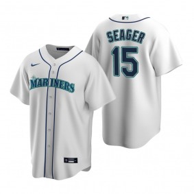 Men's Seattle Mariners Kyle Seager Nike White Replica Home Jersey