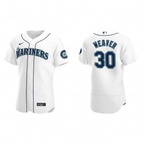 Men's Seattle Mariners Luke Weaver White Authentic Home Jersey