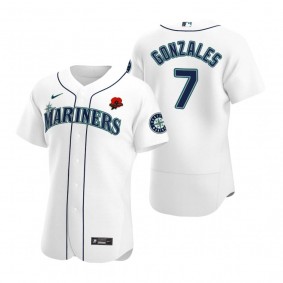Seattle Mariners Marco Gonzales White 2021 Memorial Day Authentic Jersey