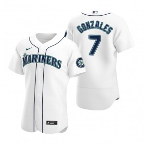 Seattle Mariners Marco Gonzales White 2020 Home Authentic Player Jersey