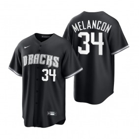 Arizona Diamondbacks Mark Melancon Nike Black White Replica Official Jersey