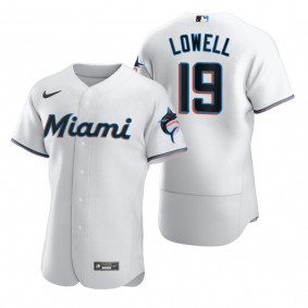 Miami Marlins Mike Lowell Nike White Retired Player Authentic Jersey