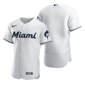 Miami Marlins Nike White 2020 Authentic Jersey
