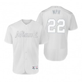 Marlins Sandy Alcantara MPH White 2019 Players' Weekend Authentic Jersey