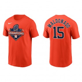 Martin Maldonado Houston Astros Orange 2022 World Series Champions T-Shirt