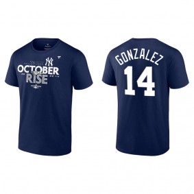 Marwin Gonzalez New York Yankees Navy 2022 Postseason Locker Room T-Shirt