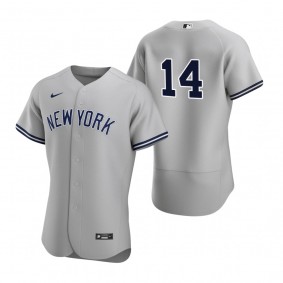 Men's New York Yankees Marwin Gonzalez Gray Authentic Road Jersey
