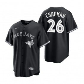 Toronto Blue Jays Matt Chapman Nike Black White Replica Official Jersey