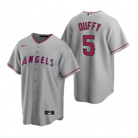 Los Angeles Angels Matt Duffy Nike Gray Replica Road Jersey