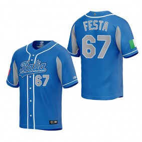 Matt Festa Italy Baseball Royal 2023 World Baseball Classic Replica Jersey