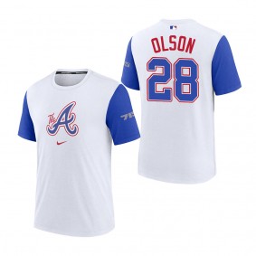 Matt Olson Atlanta Braves White Royal 2023 City Connect Authentic Collection Legend T-Shirt