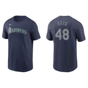 Mariners Matthew Boyd Navy Name & Number T-Shirt