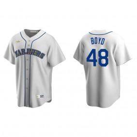 Mariners Matthew Boyd White Cooperstown Collection Home Jersey