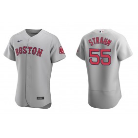 Men's Boston Red Sox Matthew Strahm Gray Authentic Road Jersey