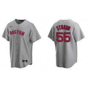 Men's Boston Red Sox Matthew Strahm Gray Replica Road Jersey