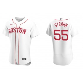 Men's Boston Red Sox Matthew Strahm White Authentic Alternate Jersey