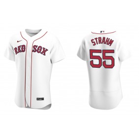 Men's Boston Red Sox Matthew Strahm White Authentic Home Jersey
