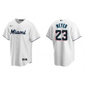 Marlins Max Meyer White Replica Home Jersey