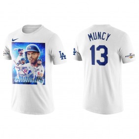 Max Muncy Los Angeles Dodgers White 2022 NL West Division Champions T-Shirt