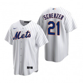 Men's New York Mets Max Scherzer Nike White Replica Home Jersey