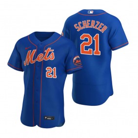 Men's New York Mets Max Scherzer Royal Authentic Alternate Jersey