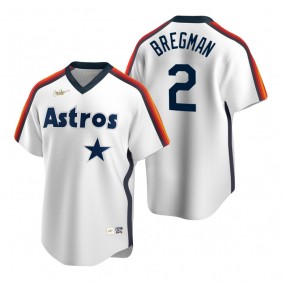 Men's Houston Astros Alex Bregman Nike White Cooperstown Collection Home Jersey