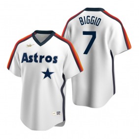 Men's Houston Astros Craig Biggio Nike White Cooperstown Collection Home Jersey
