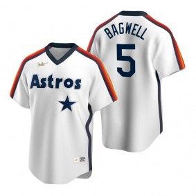 Men's Houston Astros Jeff Bagwell Nike White Cooperstown Collection Home Jersey