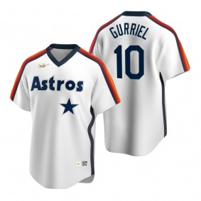 Men's Houston Astros Yuli Gurriel Nike White Cooperstown Collection Home Jersey